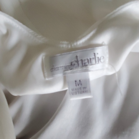 CHARMING CHARLIE LIGHT CREAM TOP - Picture 4 of 4